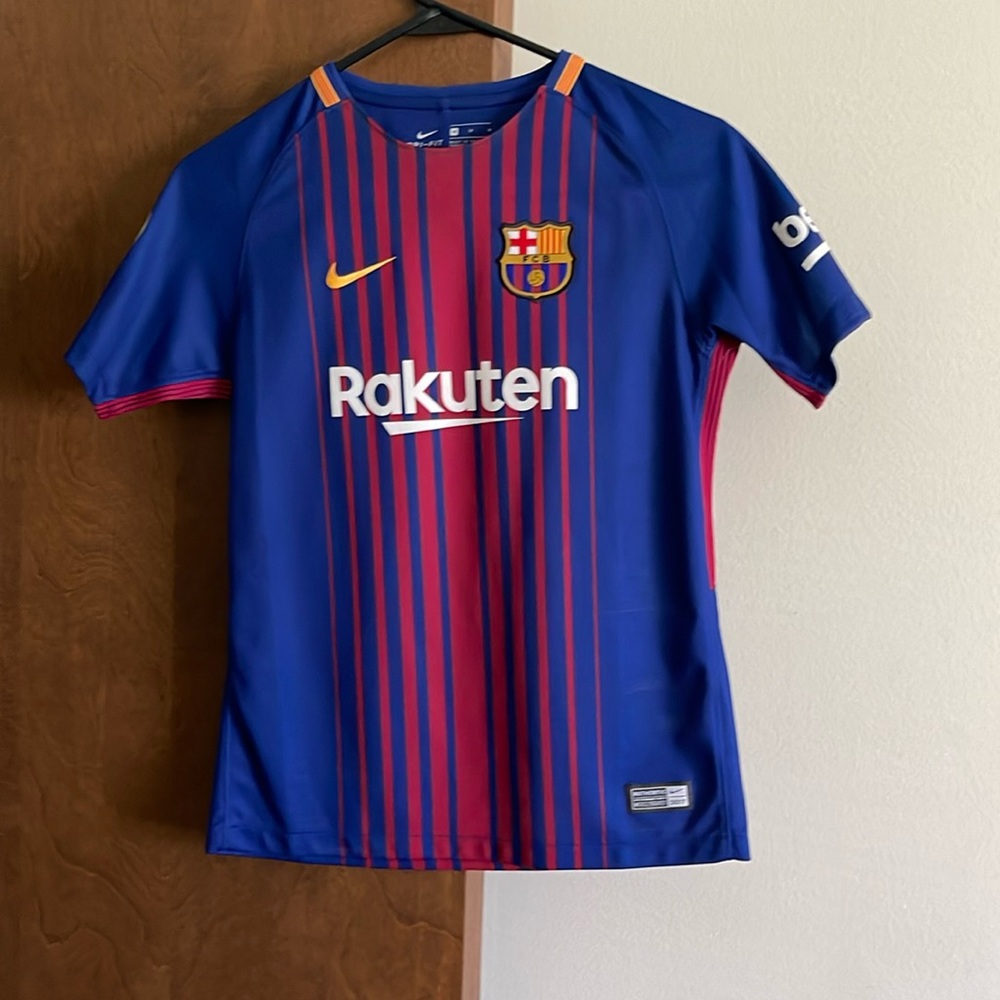 Nike Dri-Fit FC Barcelona Rakuten Laliga Soccer Jersey Medium